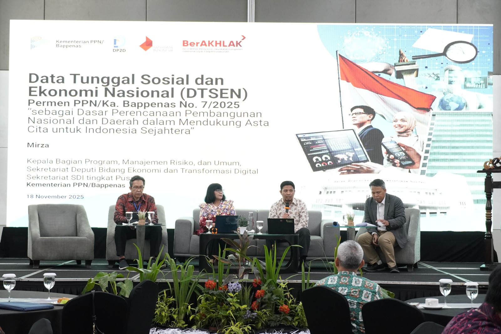 Indonesia Perkuat Fondasi Data Pembangunan: Bappenas Dorong Implementasi DTSEN pada Konsultasi Regional PDRB 2025