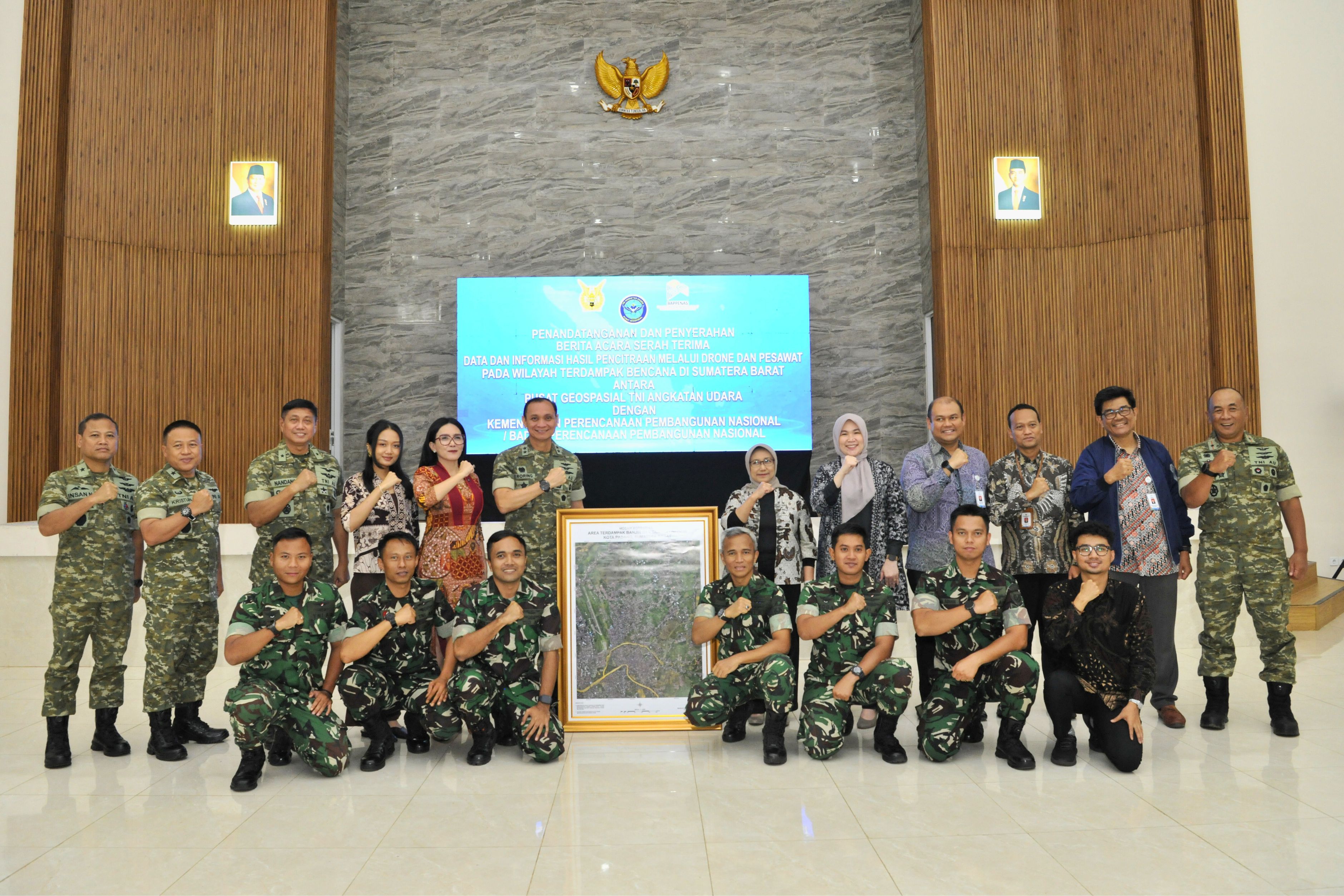 Kolaborasi Geospasial TNI AU-Bappenas Perkuat Fondasi Data Bencana di Sumatera Barat