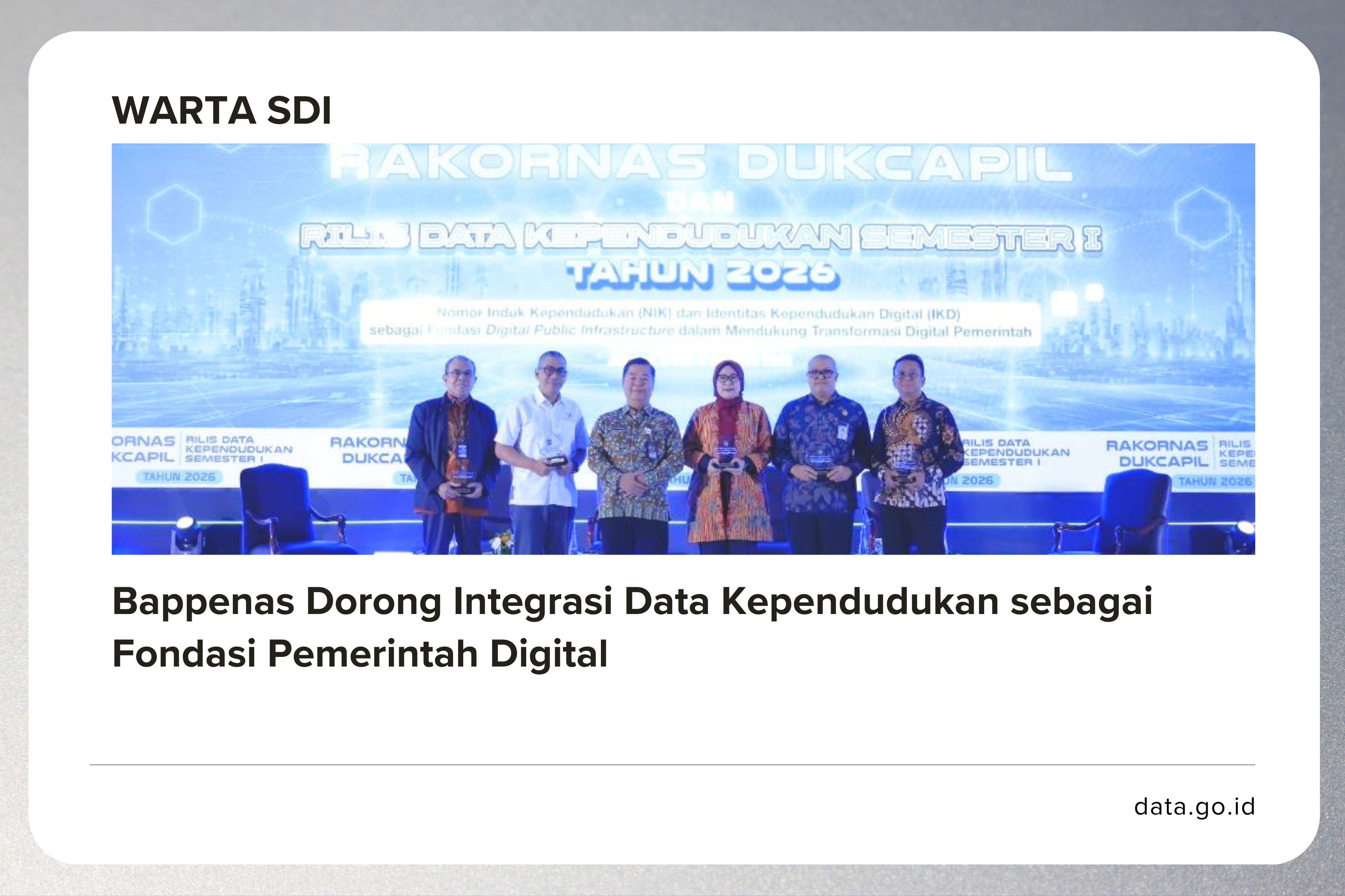 Bappenas Dorong Integrasi Data Kependudukan sebagai Fondasi Pemerintah Digital
